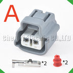 2 Pin Automotive Fog Socket Lamp Plug Turn Signal Light Connector 6189-0175 90980-11019...