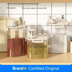Household Rice Bucket, Insect Proof Sealed Storage Tank, Miscellaneous Grain Storage Box, Transparent Tape Measuring Cup Amagi