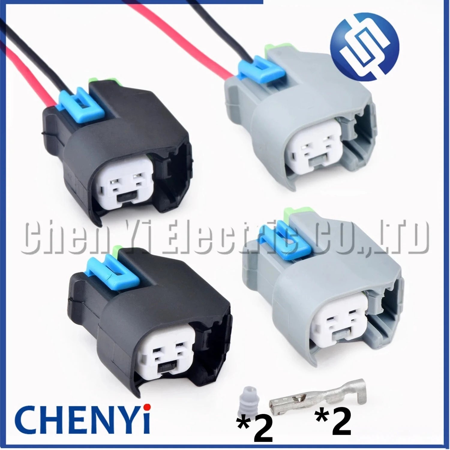 2 Pin 1.5mm female Auto Fuel Line Quick Injector Connector Wire harness plug Socket 15419715 15423278 15423276 For EV6 USCAR