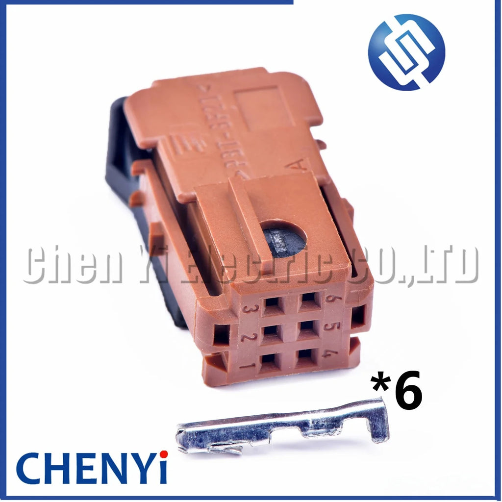 6 Pin Auto RD9 RD45 CD player connector Rear view mirror plug 953382-1 953382-2 953382-3 953382-4 For PEUGEOT 301 CITROEN C4 C5