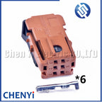 6 Pin Auto RD9 RD45 CD player connector Rear view mirror plug 953382-1 953382-2 953382-3 953382-4 For PEUGEOT 301 CITROEN C4 C5