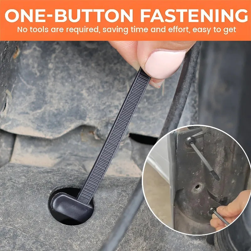 Nylon Cable Tie Buckle Universal Car Fender Trunk Engine Guard Panel Wire Management Secure Auto Fastener Screw Replacement Clip