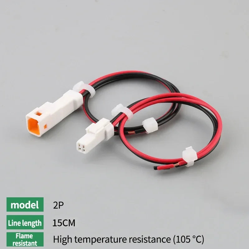 10Set JST Type Small Current Waterproof Connector JST02R/02T LED Male and Female Butt Terminal With 15 Wire Plug 02T-JWPF-VSLE-S