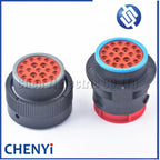 21 Pins connector Cavities HDP26-24-21SE HDP24-24-21PE automotive waterproof plug With Pins For Deutsch HDP series