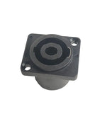 4/10/20PCS 4-Pin Neutrik Style Square Panel Mount Socket, Compact Locking Audio Connector for Power Amplifier and Stage Rack