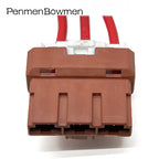 1 Set 3 Pin Auto 7.8mm HD High Current Electrical Cable Connectors Female Wire Harness Plug 6098-0208 6098-0210