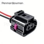1 Set 2 Pin 3.5mm Car Rear Brake Caliper Motor Electrical Cable Connector Waterproof Female Wire Harness Plug 1J0973722A 1717692