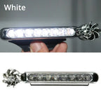 Wind Powered Car LED 8 LED DRL Daylight Running Light Auxiliary Lighting Rotation Fan Lamp Automobile Day Time Headlight Amagi