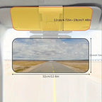 Car Sun Visor Goggle Night Vision Driving HD Anti Sunlight Dazzling Day Mirror UV Fold Flip Down Clear View Interior Mirrors Ama