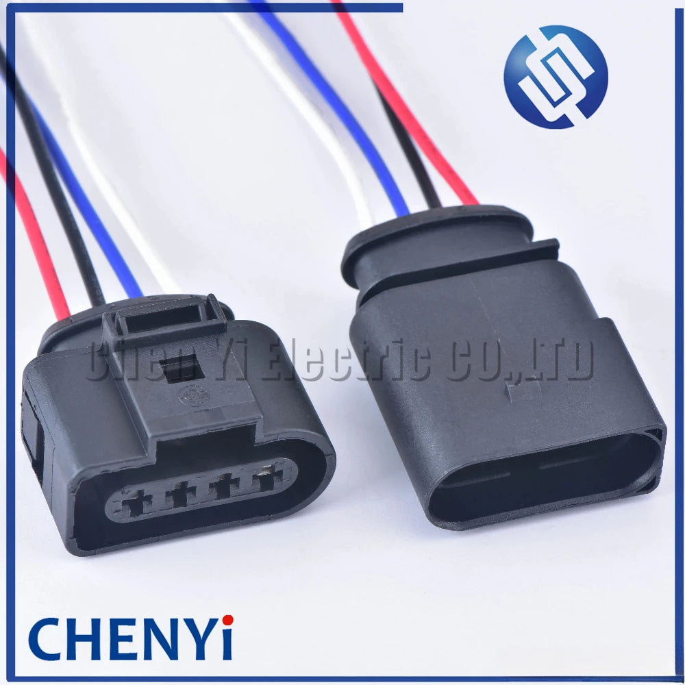 4 Pin 3.5 Waterproof connector 4B0973724 Ignition coil Extension adapter electrical wire plug 1J0973724 With harness 1J0 973 724