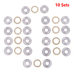 10Sets Thrust Ball Bearing F8-22M 7 F8 22m Inner Diameter 8mm Plane Planar Miniature Axial Ball Bearings