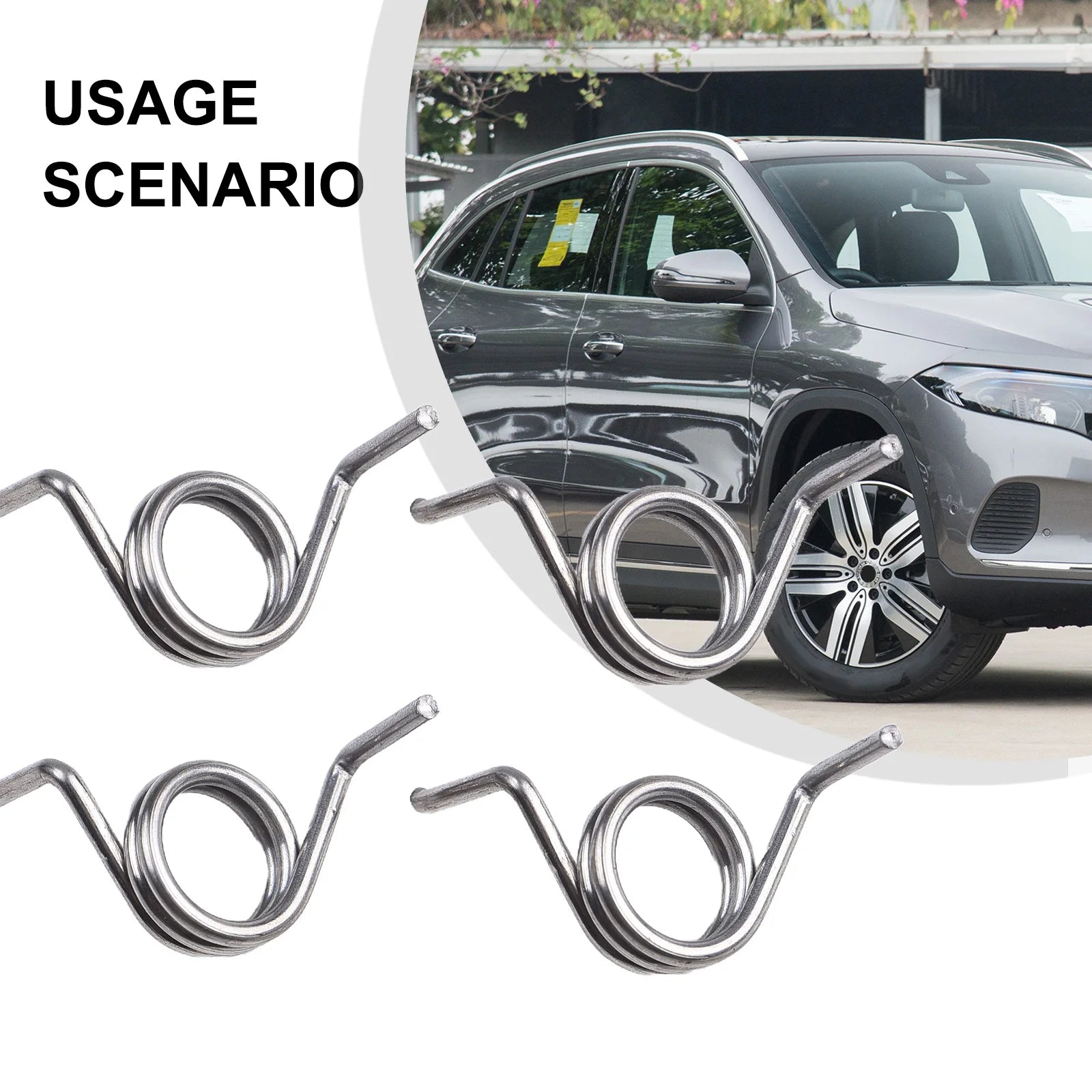 4PCS Door Lock Spring Set L&R For Mercedes W203 W211 W209 C E CLK Class Actuator Repair Springs Left Right Replacement