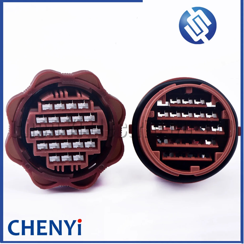 23 Pin brown male or female Car Door body plug instrument connector For Peugeot Citroen Picasso Xsara Sienna Elysee 206 207 C2