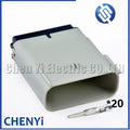 Grey 20 Pin Autowaterproof connector female or male excavator panel Plug With Pins 33472-2749 33472-2249 For JCB