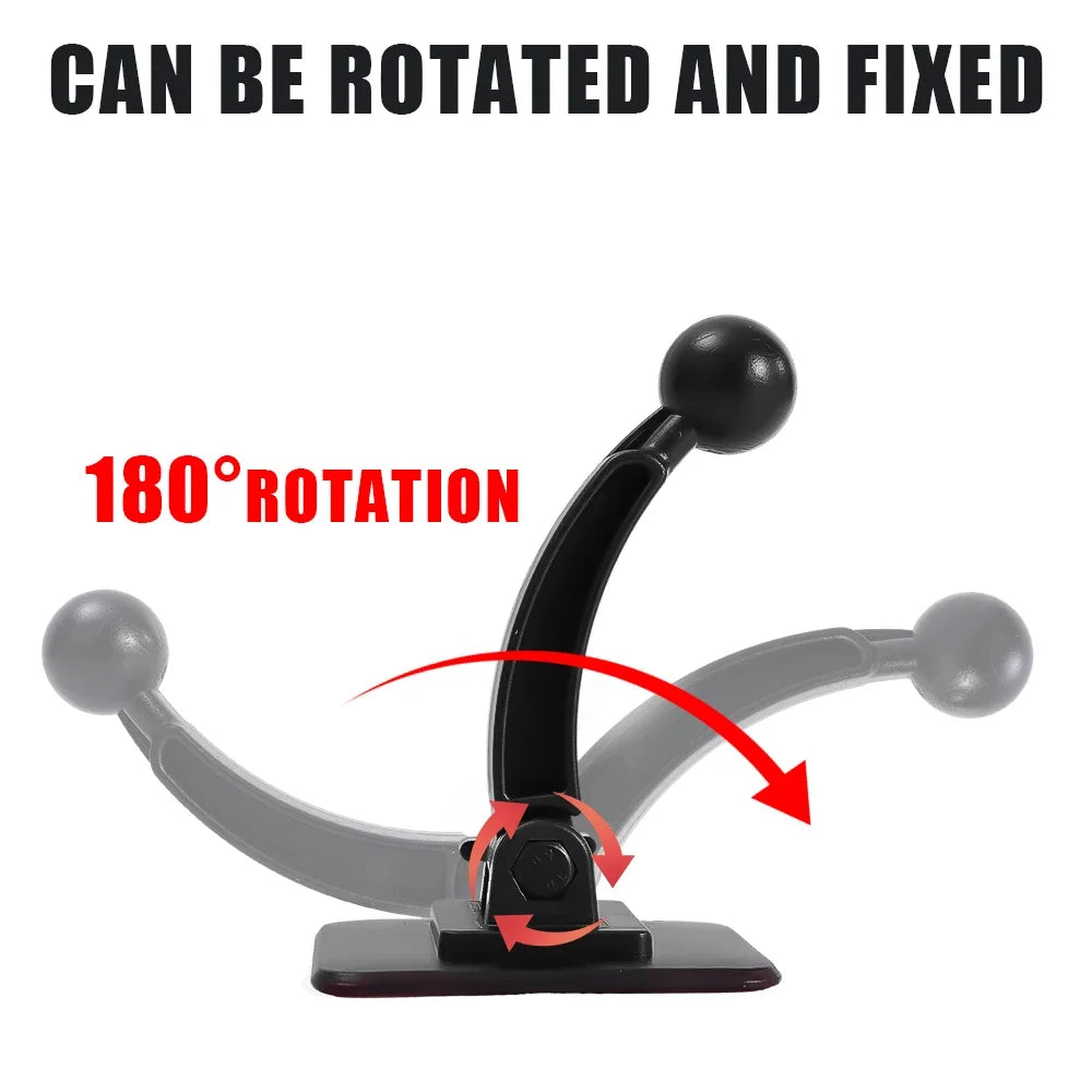 Universal Car Phone Holder 17mm Ball Head Base 180 Degree Rotation Dashboard Mount Bracket for IPhone14 13 Xiaomi Samsung Tools