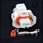 white 2 Pin female 2.8mm series Automotive waterproof connector Fuel injector plug 1928403878 With  pins
