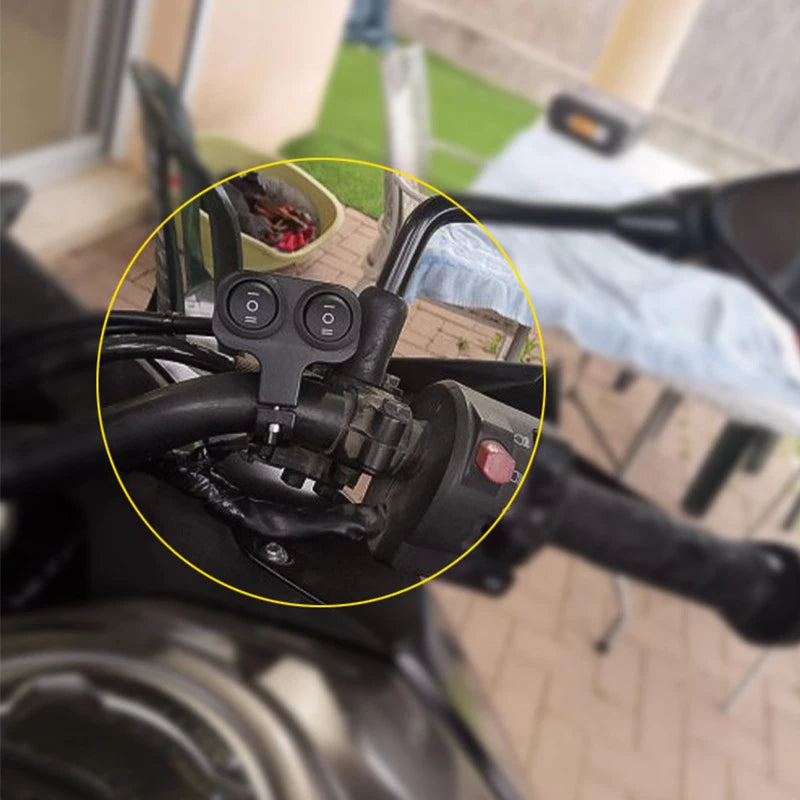 Motorcycle Headlight Switch Spotlight Fog Light Button Retro Moto Pit Dirt Bike Motorbike Accessories ATV Three Speed Adjustment