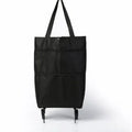 Foldable Portable Hand-Pulled Shopping Cart Vegetable Buying Waterproof Trolley Small Pushcart Handy Wheel Handbag Shopping Amag
