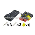 AMP 3Pin ConnectorS Waterproof 1.8mm Male Female Connector Automotive Wiring Harness Cable Socket 282105-1 282087-1