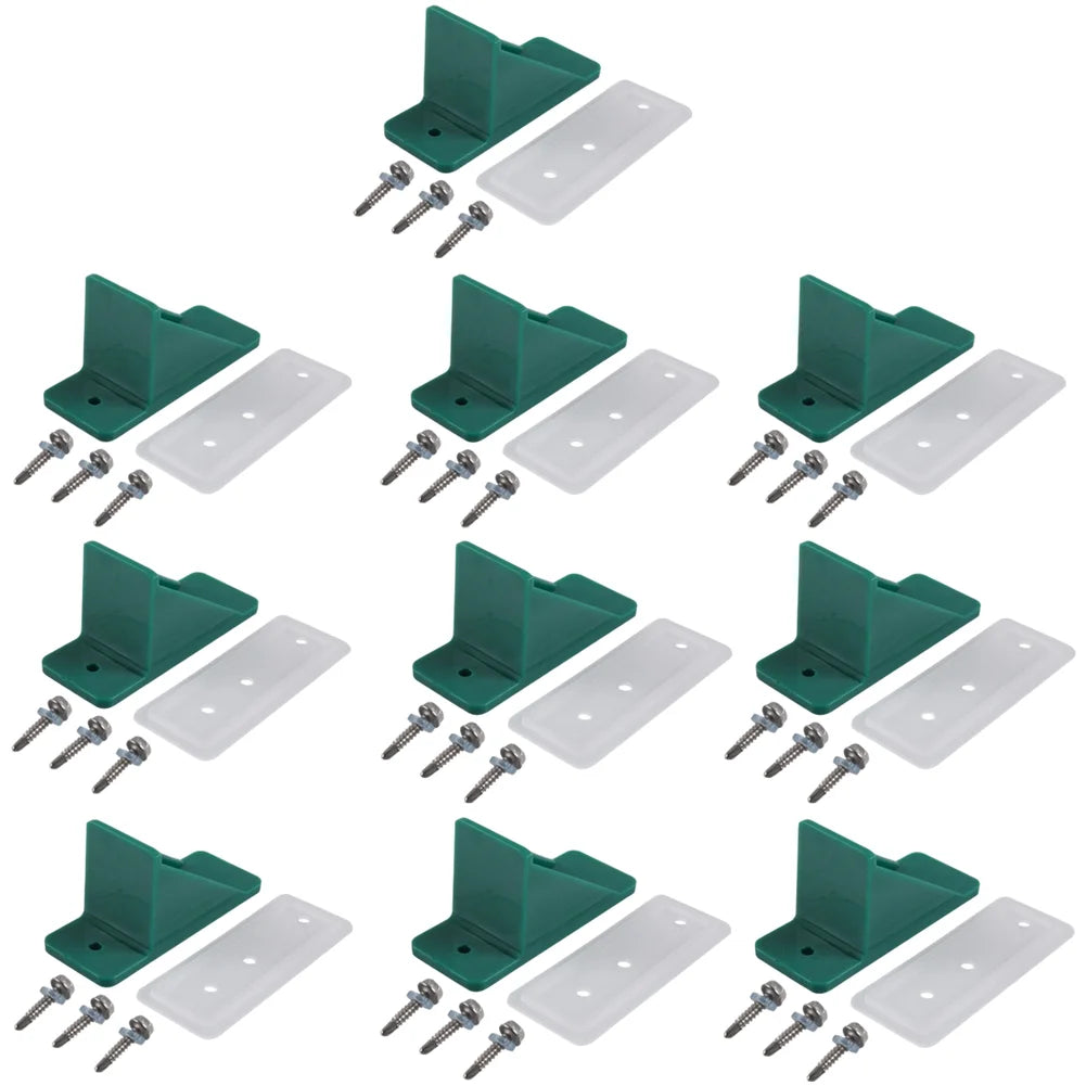 10 Pcs Compatible  Snow Guard For Metal Roof With  Foot Pads And Screws Including  Sealing Gaskets Easy Install  Secure Screws