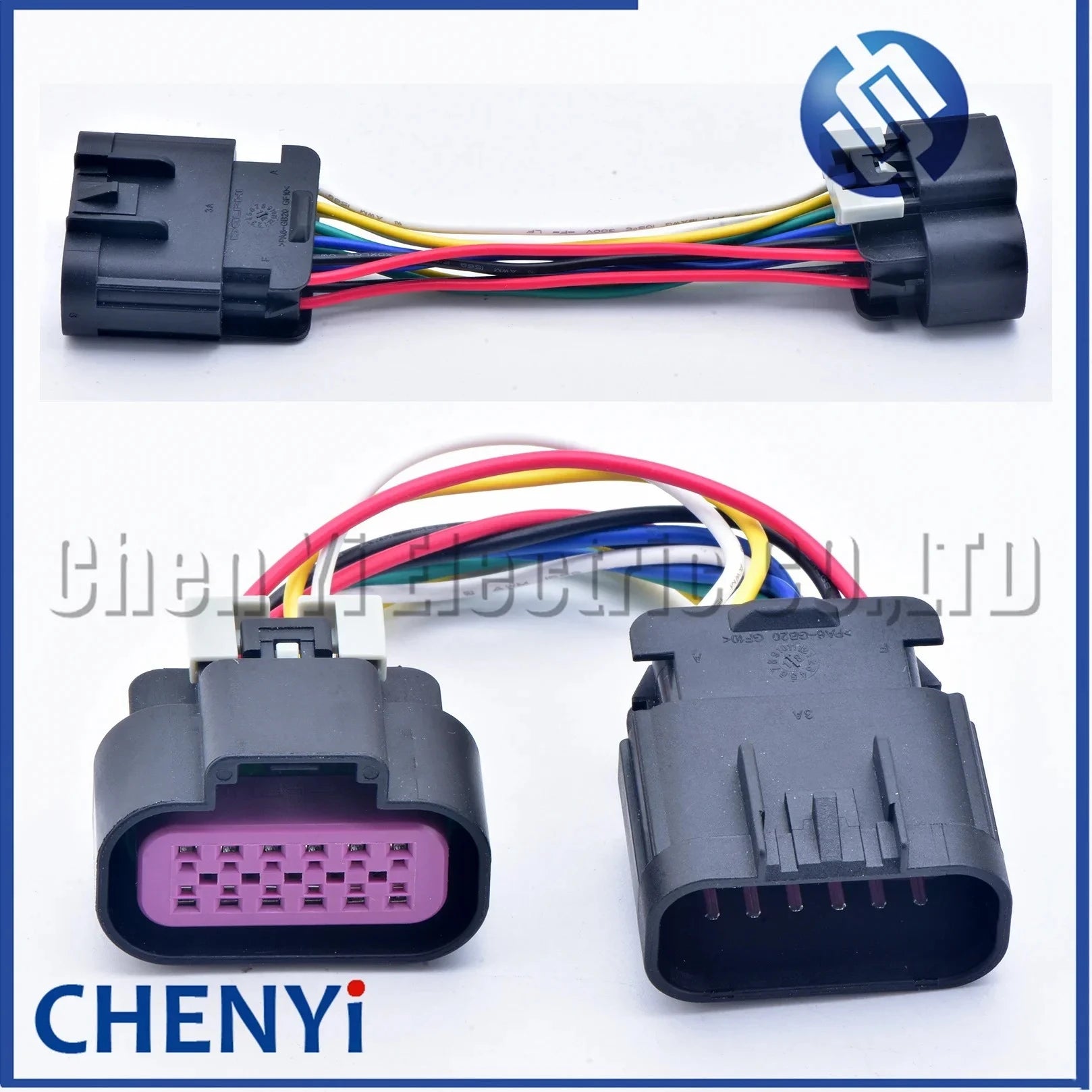 12 Pin/way Automobile waterproof connector Front Lamp Headlight Wire harness plug 15326849 15326854 For Roewe I5 MG5 MG 5
