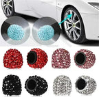 4pcs Diamond Crystal Car Tire Valve Caps Shining Dust-proof Wheel Valve Cover Vehicle Bling Valve Cap Car Styling Amagi