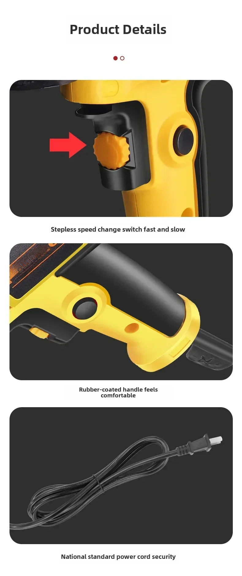 Car Beauty Waxing Machine Automotive Polishing Scratch Repair Small Electric Flat Polishing Machine European Plug Amagi