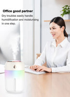 USB Humidifier Atomizer Aroma Oil Diffuser Mute 220 Ml Air Humidifier with Night Lamp for Car Bedroom Cool Mist Sprayer Amagi