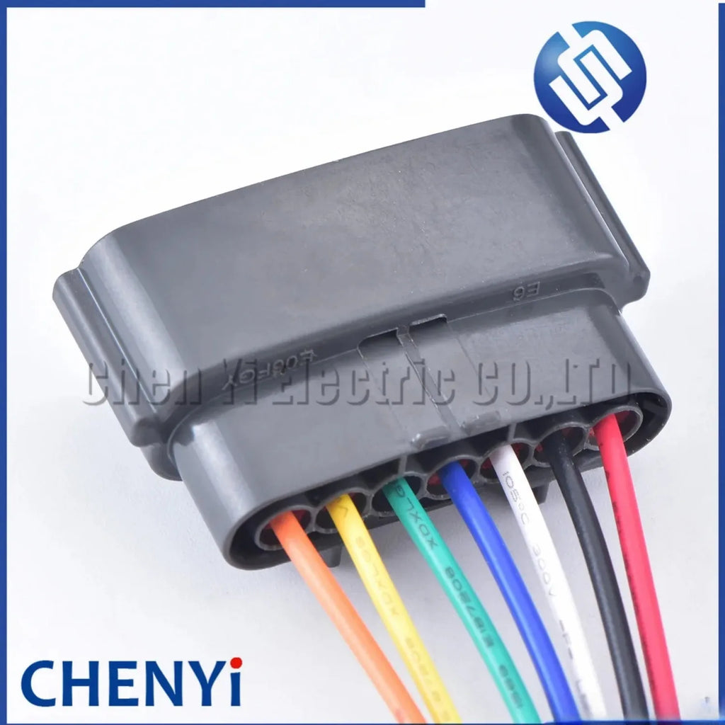 1 set 7 Pin female plastic housing plug wire electric cable automotive waterproof connector 6098-0148 for Nissan with 15cm 18awg