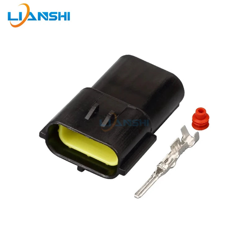 5set 174357-2 174359-2 Waterproof connector 3pin automotive connector harness plug for excavator hydraulic pump pressure switch