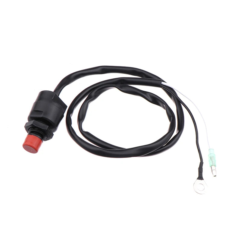 1Pcs Universal Boat Outboard Engine Motor Start Kill Switch Keyless Push Button Applicable For Ships