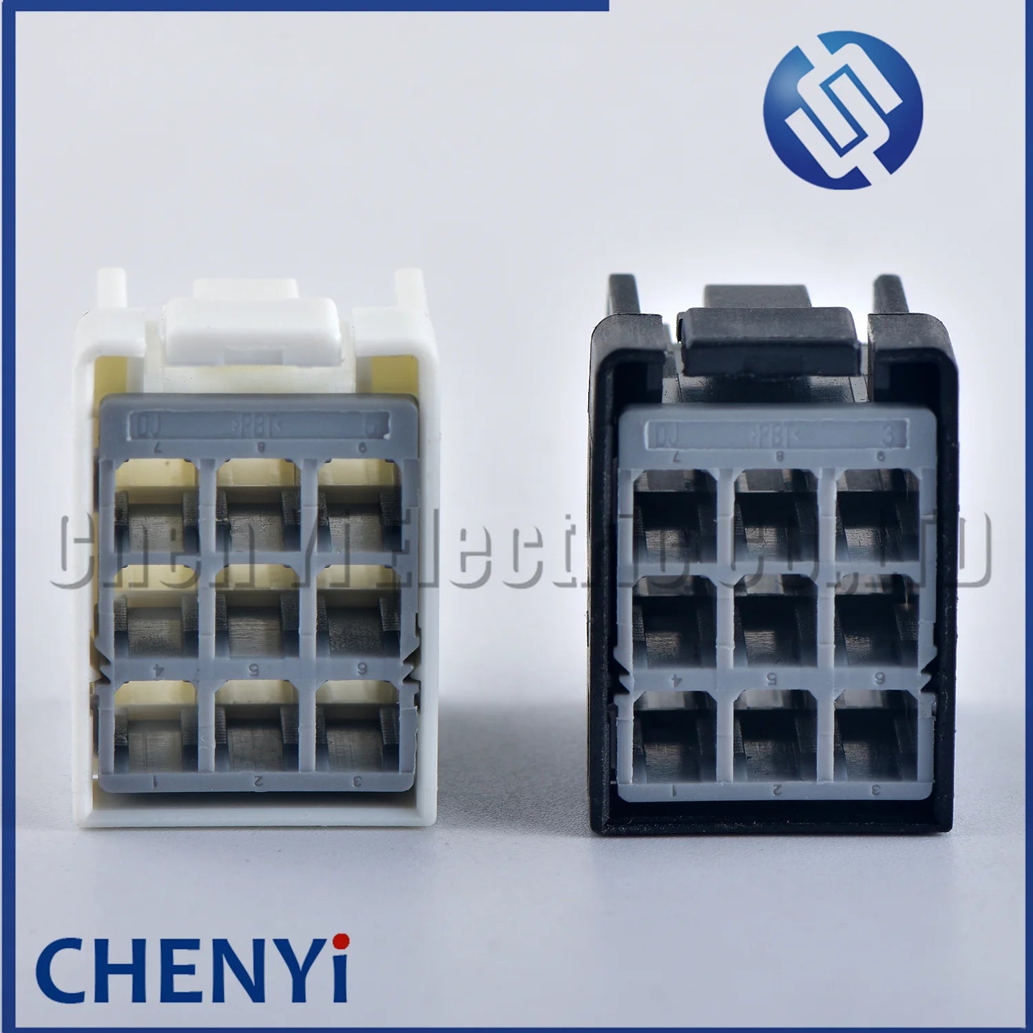 9 Pin black White female Automotive Power Amplifier plug Fuse box Wire harness connector 2-968307-2 1-968307-2 1-968305-2