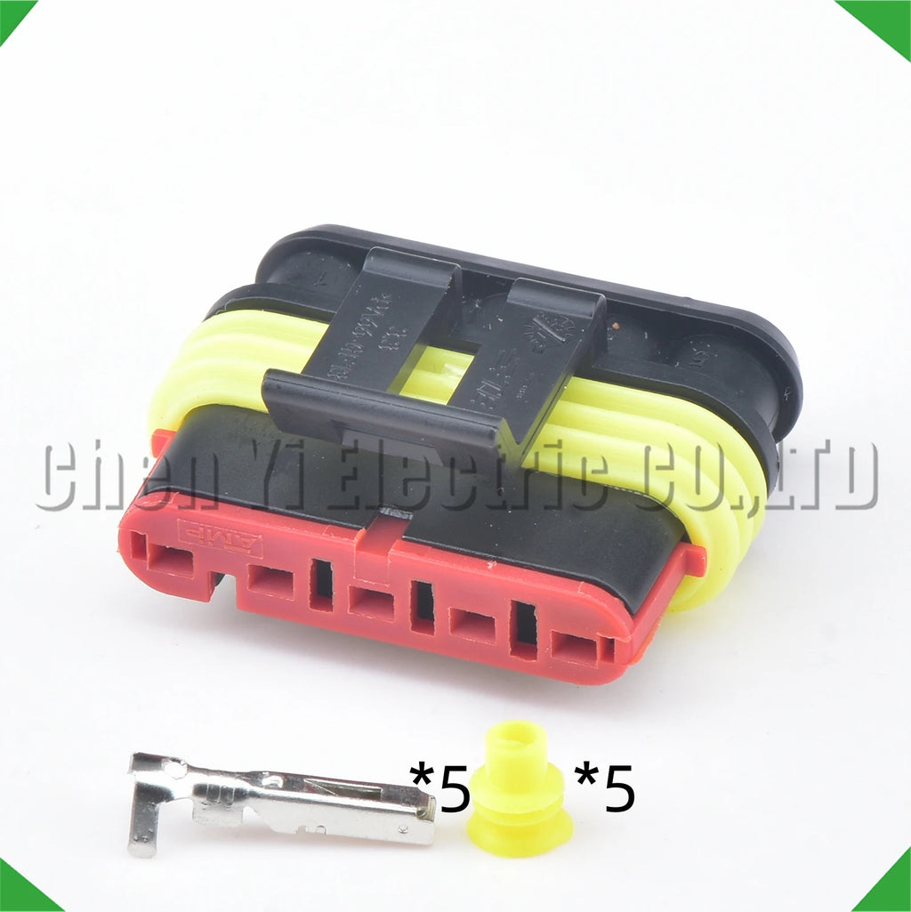 5-Pin Connector Automotive waterproof connector Black Accelerator pedal sensor