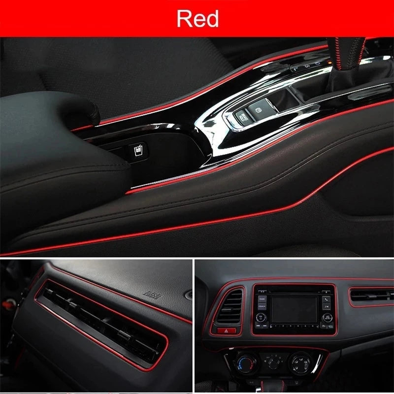 Car Styling Universal DIY Decoration Flexible Strips 5M/3M Interior Moulding Trim Strips Trim Dashboard Door Car-styling Tools