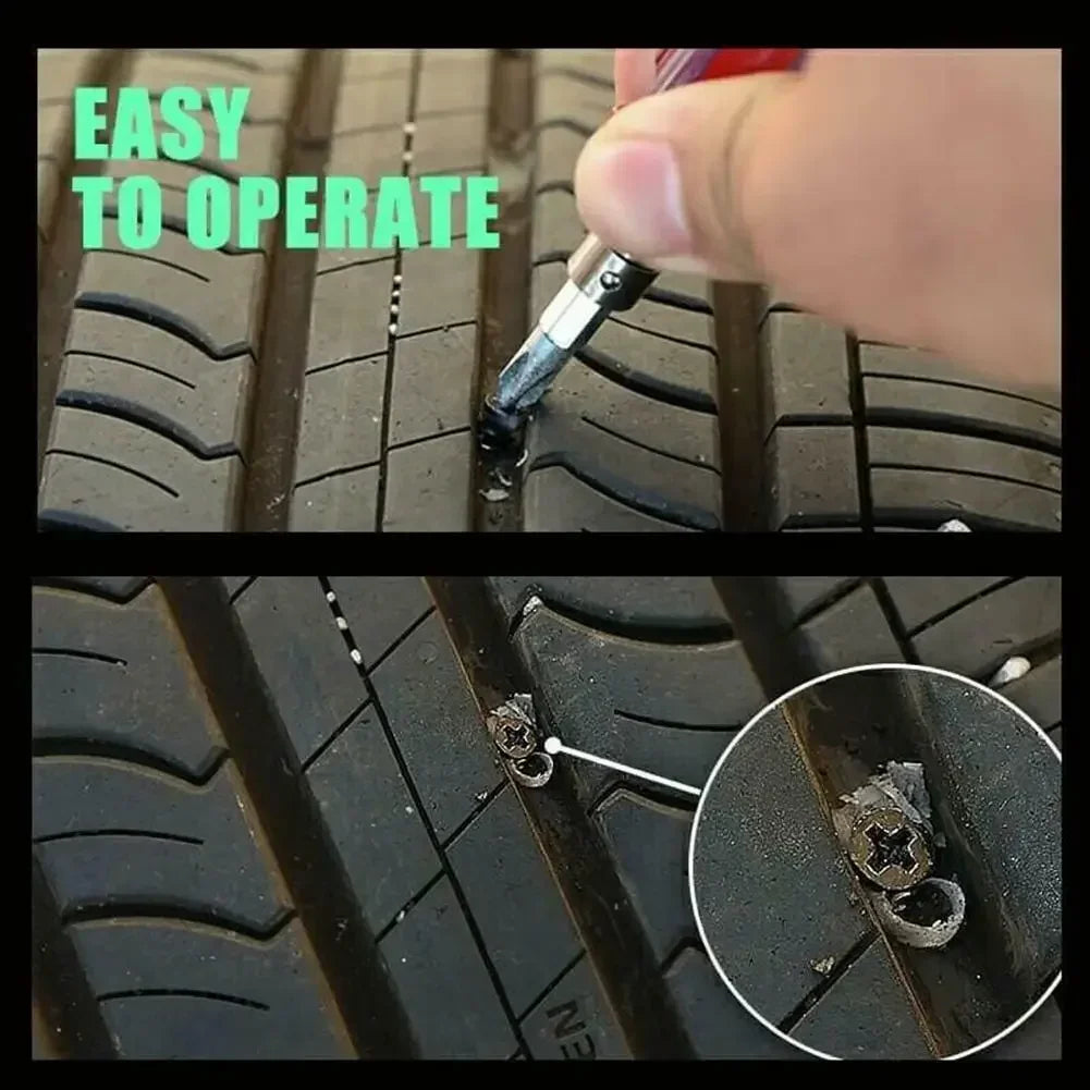 Vacuum Tyre Repair Nail Tire Puncture 10/30pcs Screws Motorcycle Fitting Set Tubeless Wheel Repair Punctures Kit Patches for Car