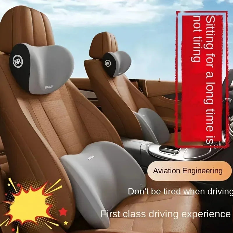 Car Headrest, Lumbar Support, Shoulder Pillow Pillow, Memory Cotton Waist Backrest Cushion, Household Automotive Products Amagi