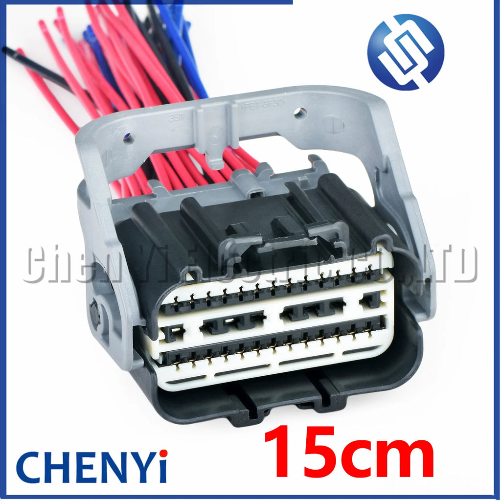 34 Pin Automotive waterproof connector Car Engine wire harness plug 3508A-01-002E 60013512A01C 60013508A01B C146 For Ford