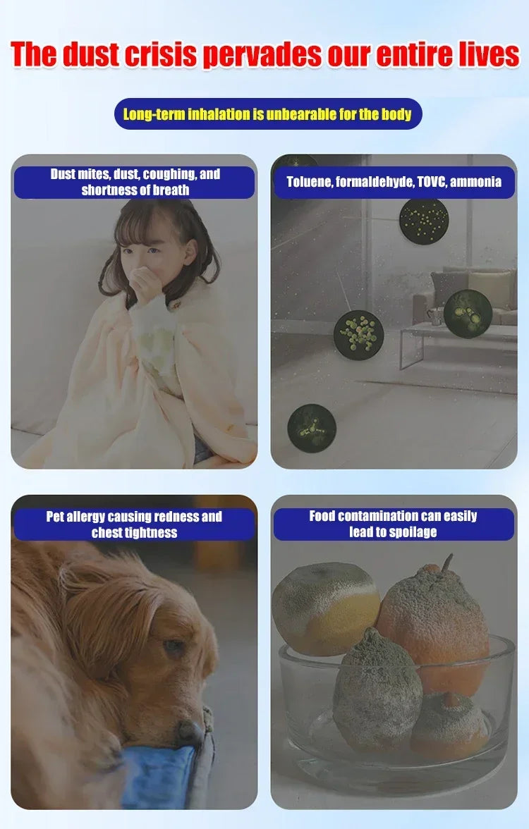 120g Airs Magics Box Multi Functional Indoor Airs Purification Dust Removal Magics Automatic Quiet Suction Dust Removal Amagi