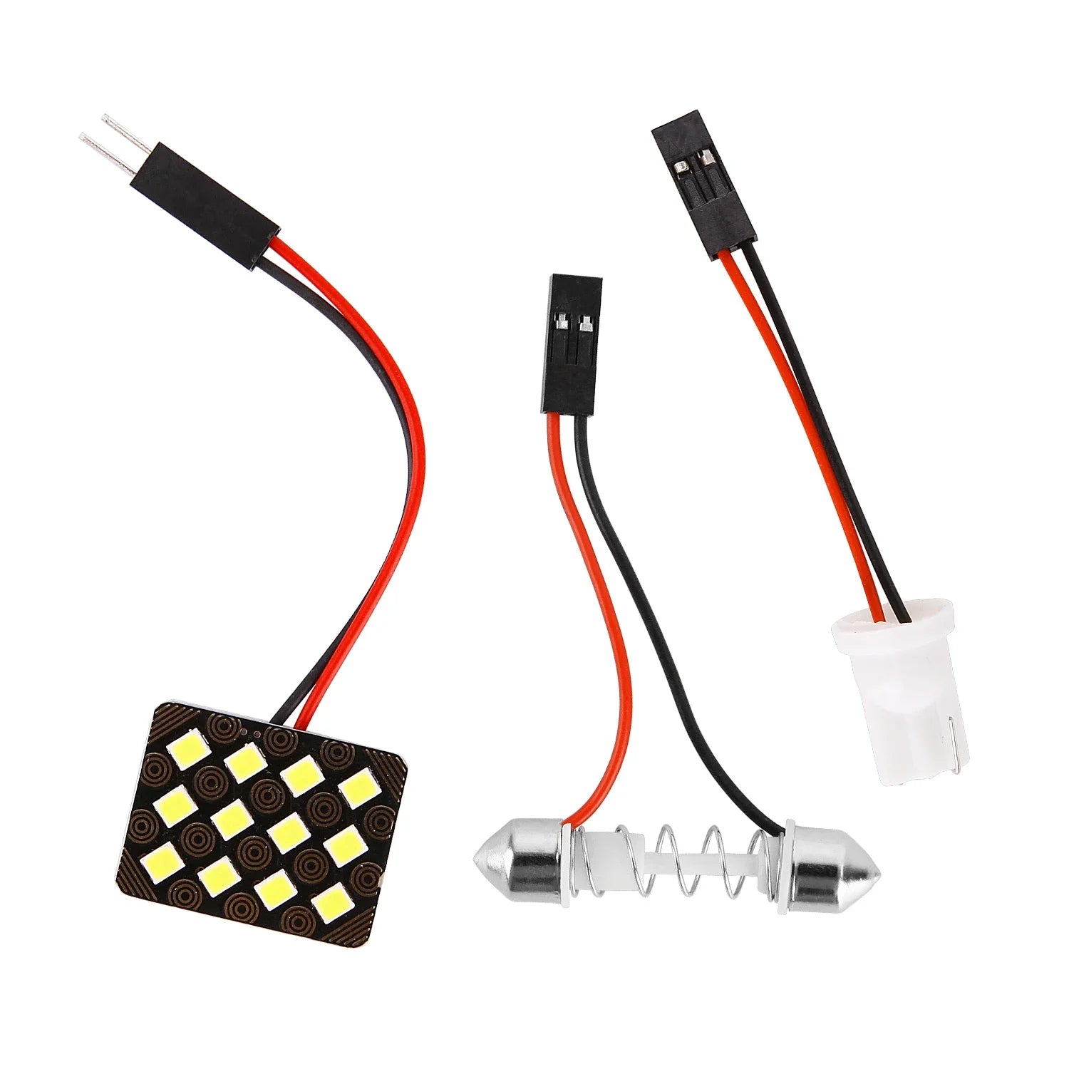 T10 5050 3030 LED Interior Panel Car White Light Reading Lamp Universal Car Trunk Roof Dome Bulb 48 24 12 SMD Lights 12V