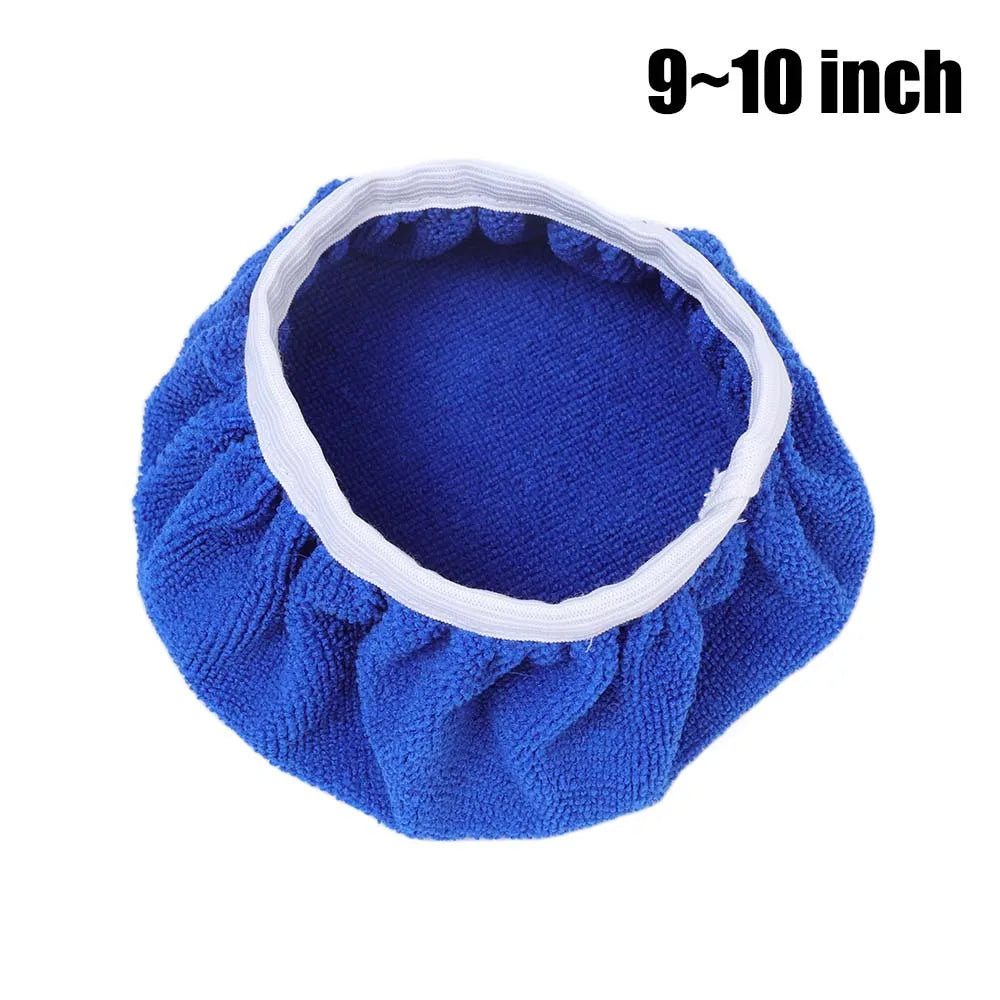 Microfiber Car Waxing Polishing Sleeve 5-10 Inches Polisher Pad Wash Buffer Waxing Sleeve Auto Body Care Cleaning Accessories