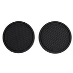 2 Pcs Black Car Auto Cup Holder Anti Slip Insert Coasters Pads For Car Interior Decoration Car Styling Accessories