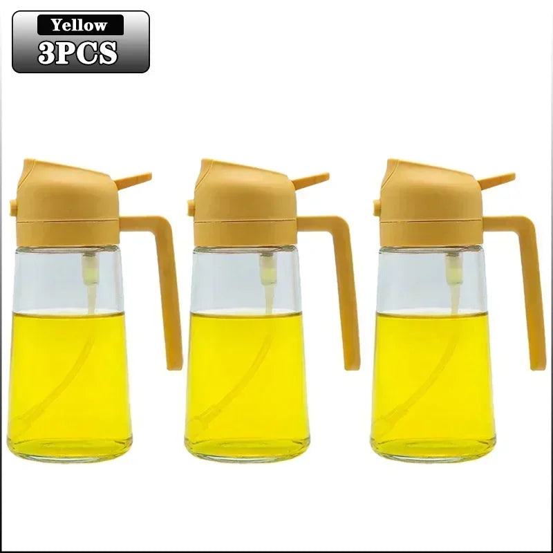 Glass Oil Spray Can Can Spray Dual-use Kitchen Utensils Glass Oil Bottle Press Type Spray Kitchen Tools Outdoor Barbecue Amagi