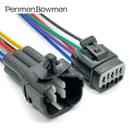 1 Set 6 Pin Car Throttle Pedal Electrical Connector Wire Harness Plug 6188-0209 90980-1128 6188-0209