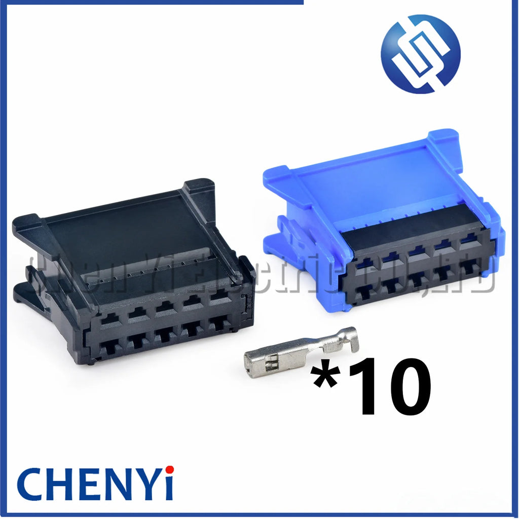 10 Pin Car Heater blower resistor connector harness plug 98174-1004 98174-1002 297115 8200729298 For PEUGEOT CITROEN Renault