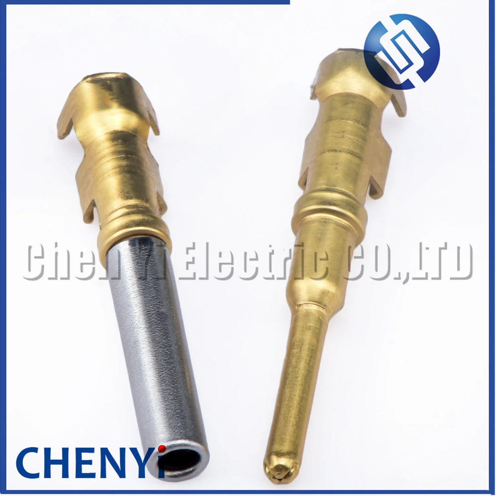 20 pcs Pin Contact 1060-16-0144 1062-16-0988 brass Gold plating 18-14 AWG  Wire Size Crimp Terminal For Deutsch DT 1.5mm Series