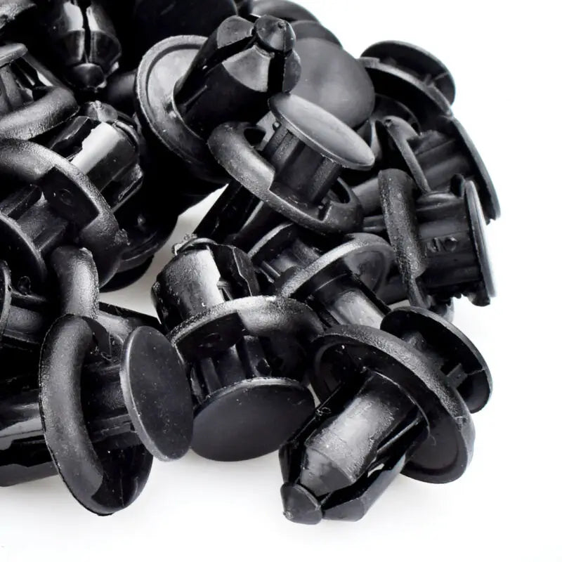 50 Pcs Car Bumper Retainer Clips Nylon Rivet Fastener Bumper Clip Retainer Screw Fender For Honda Door Trim Panel Retainer
