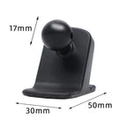 Car Phone Black Holder Sticky BaseBendable Design Can Be Adapted To A Variety of CurvatureSoft Rubber MaterialBall Head17mm