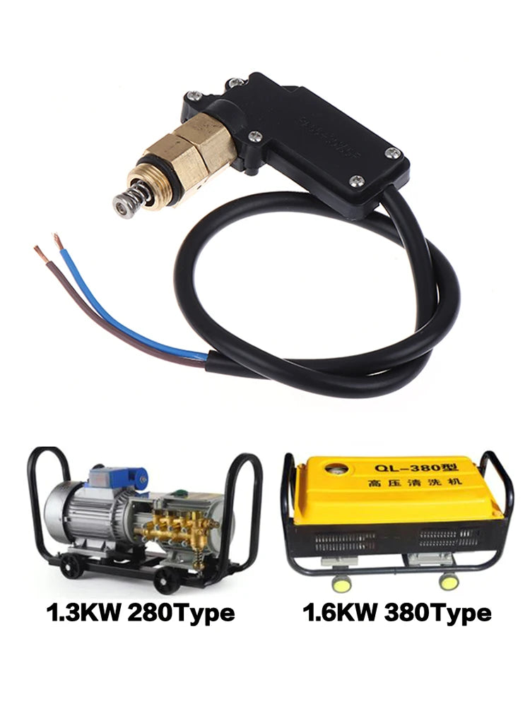 Copper Car Washer Durable Micro Switch for High Pressure Water Gun Type 280/380 Car Washer Switch Control Replacement Parts