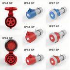 1/5/20/50 PCS 16/32A Industrial Plug and Socket 3P/4P/5Pin Electrical Connector IP67 Wall Mounted Socket Male&Female Plug