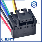 6 Pin Automotive connector socket rear lamp Tail light Wire harness plug 7701477989 7703297051 For Renault Clio II